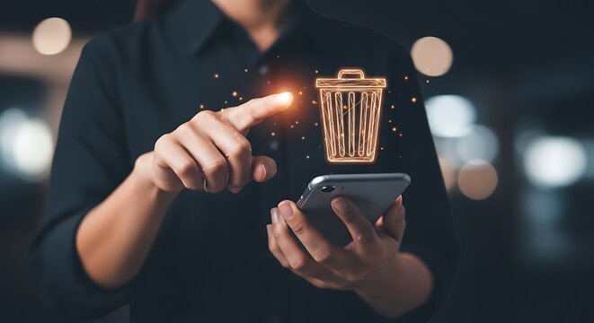 Digital Data Deletion and Privacy Management with Smartphone App