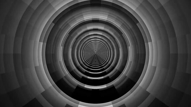 Flying in the tunnel. The speed of movement in the tube, a hypnotic goal. The quest for the unknown is scary. The illusion of fear.