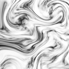 Obraz premium Dark black abstract texture background luxury marble swirls charcoal smoke effect fluid liquid surface design minimalism