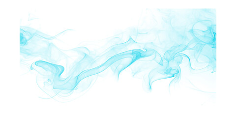 Teal abstract smoke waves on black background ethereal flowing mist vapor trail cinematic mystical atmospheric movements