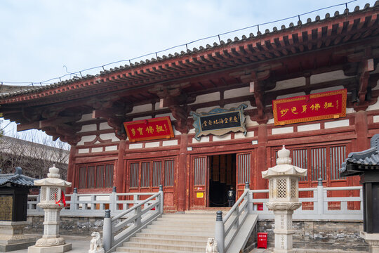 Xian, China - 02.04.2026: The Kukai Memorial hall in Qinglong Temple, or Blue Dragon Temple