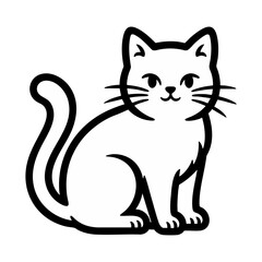 Cute Cat Outline © Dom