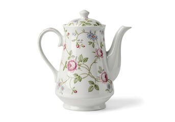 Elegant floral teapot for afternoon tea