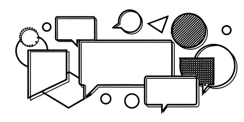 Speech Bubble Icon Set &ndash; Chat and Communication Symbols Collection