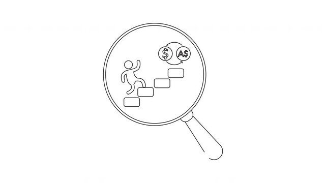 Financial Growth - A Visual Representation of Climbing the Ladder.