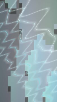 Abstract digital art with geometric shapes and flowing lines.