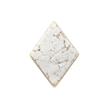Kaju Katli Indian Sweet Isolated White Background
