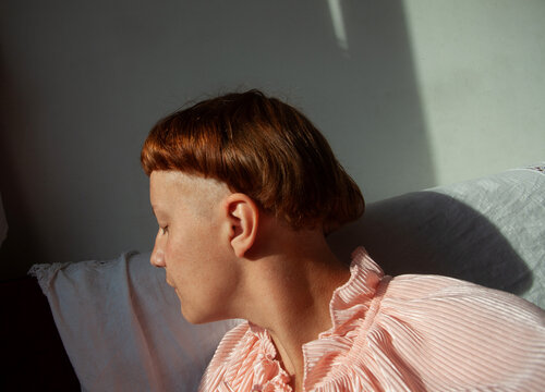 Enjoying the sunlight at home 