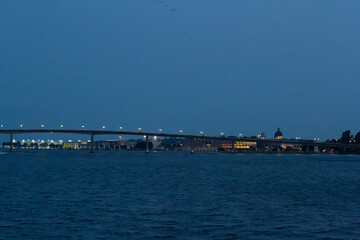 Academy Bridge at night