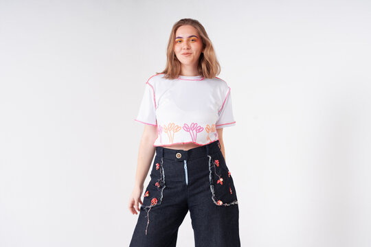 Modern casual wardrobe with graphic details