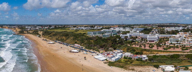 Fototapeta premium Aerial view of the Conil de la Frontera, Spain