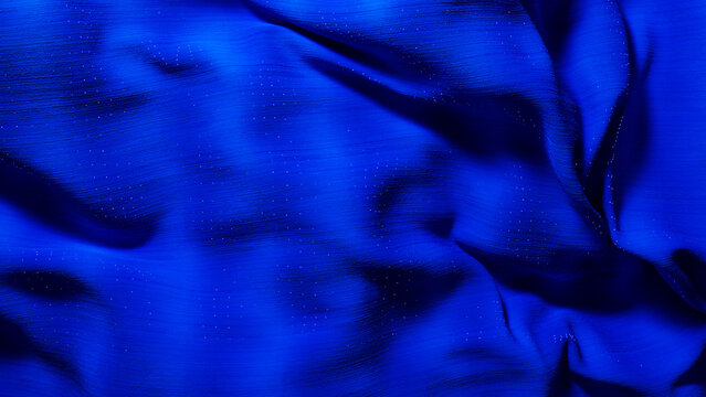 Canvas with blue technological texture and pattern in motion