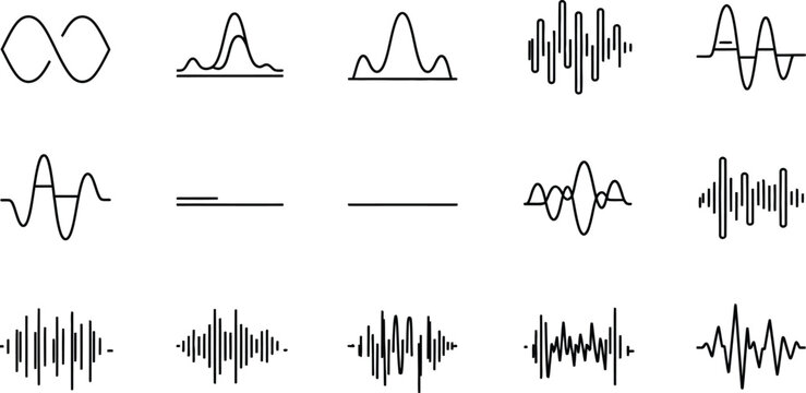 Collection of various mathematical and signal waveform diagrams