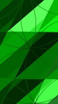 Abstract Green Geometric Pattern with Subtle Leaf Vein Overlay.