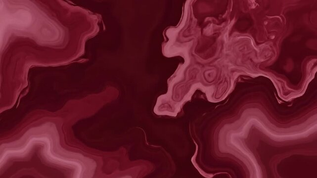 A flowing, abstract pattern of swirling crimson and deep burgundy hues