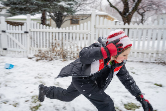 Running Through the Snow