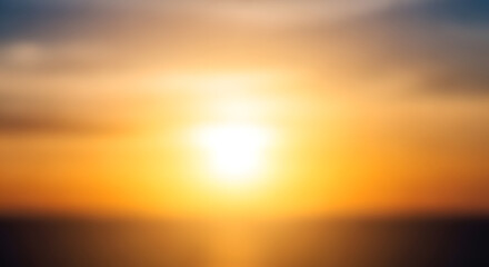 Fototapeta premium Gradient pastel winter sky background. Abstract vector dramatic sunset. Dreamy soft landscape. Blurred twilight foggy horizon.