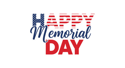 Memorial day greeting with patriotic theme © dew