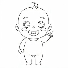 baby boy sketch 
