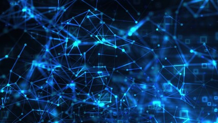 Obraz premium Abstract technology connection dots