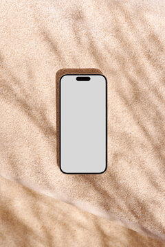 Smartphone with blank screen 