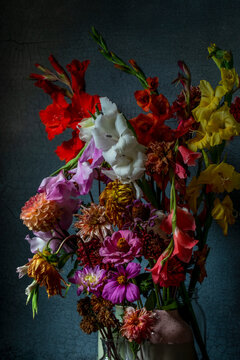 Flowers like an old painting of the golden age