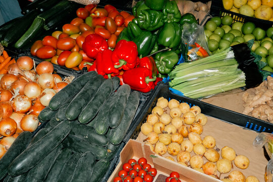 Vibrant Variety of Market Produce