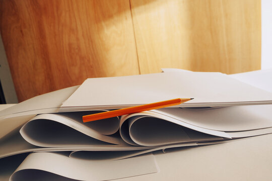 Office desk still life 