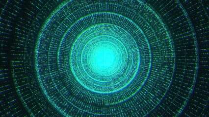 Digital tunnel with particles © turbomotion046