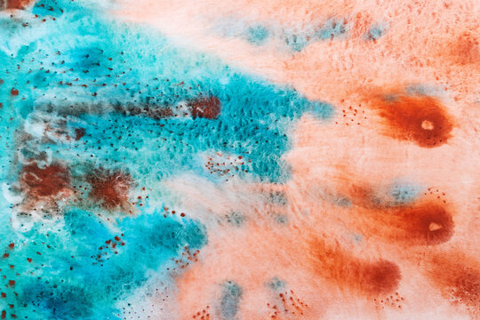 Abstract illustration in watercolor.
