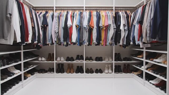 From Chaos to Order Tidying Up a Messy Wardrobe Time-Lapse.