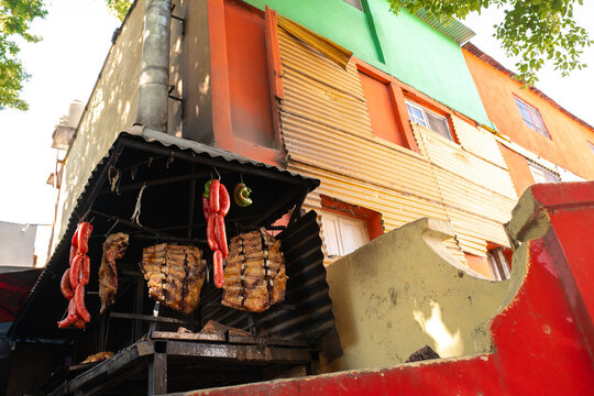 Argentina Traditional Meat in Caminito Buenos Aires