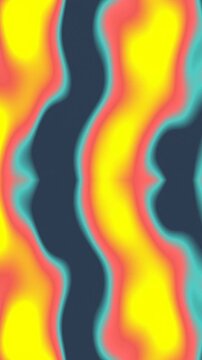 Abstract Colorful Wavy Pattern Background Loopable Video.