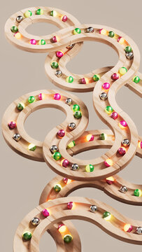 Vertical Wooden Pathways For Data-Informed Productivity