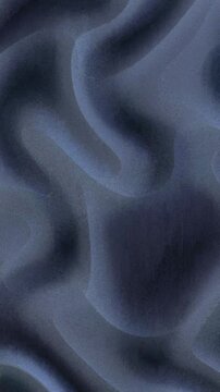 Abstract Dark Blue Fabric Waves Flowing Motion Background.