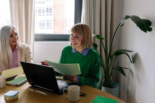 Colleagues Discussing Project