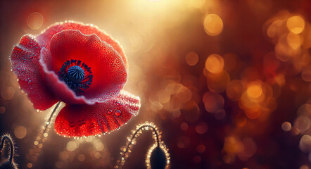 Maki, letnie czerwone piękne kwiaty