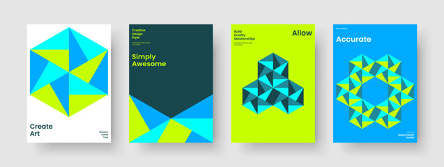 Fototapeta premium Geometric Background Design. Creative Brochure Template. Isolated Report Layout. Banner. Book Cover. Flyer. Business Presentation. Poster. Portfolio. Advertising. Notebook. Leaflet. Handbill