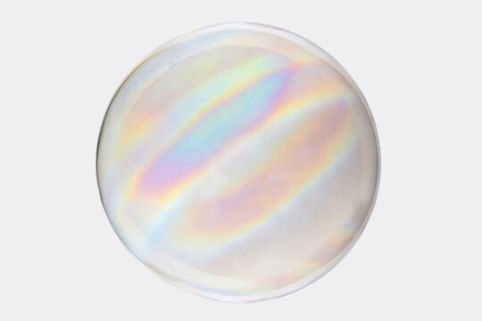 Colorful Glass Bubble With Light Reflections