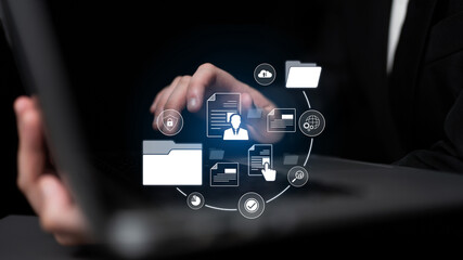 Document management system for secure file storage, organized access, and efficient digital...