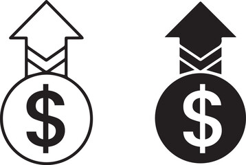 Obraz premium Increasing financial growth and investment concept