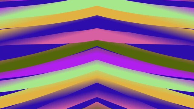 Vibrant multicolored chevron pattern with neon hues and gradient effects.