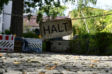 Obraz premium Halt