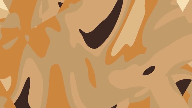 Abstract Orange Animal Fur Pattern.