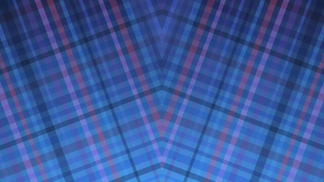 Blue Plaid Pattern Fabric Background Texture.