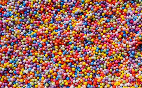 Colorful Balls Fill the Surface in a Playful Arrangement