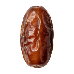 Fototapeta premium Polished oval-shaped agate stone with natural brown patterns