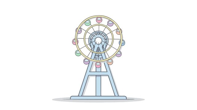 Video Carousel Ride Fun Icon