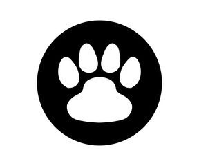 Fototapeta premium paw dog or cat icon