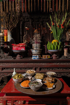 Traditional Lunar New Year Altar